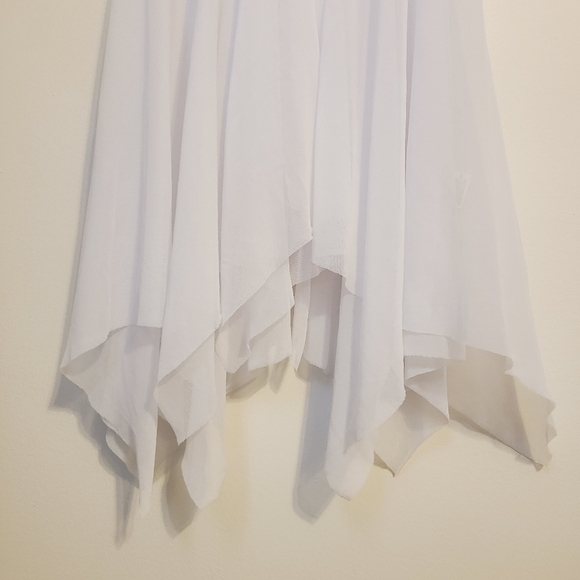 Avidlove | Classic White Lace Asymmetrical Hem Teddy or Chemise (Size XL) - Picture 9 of 10